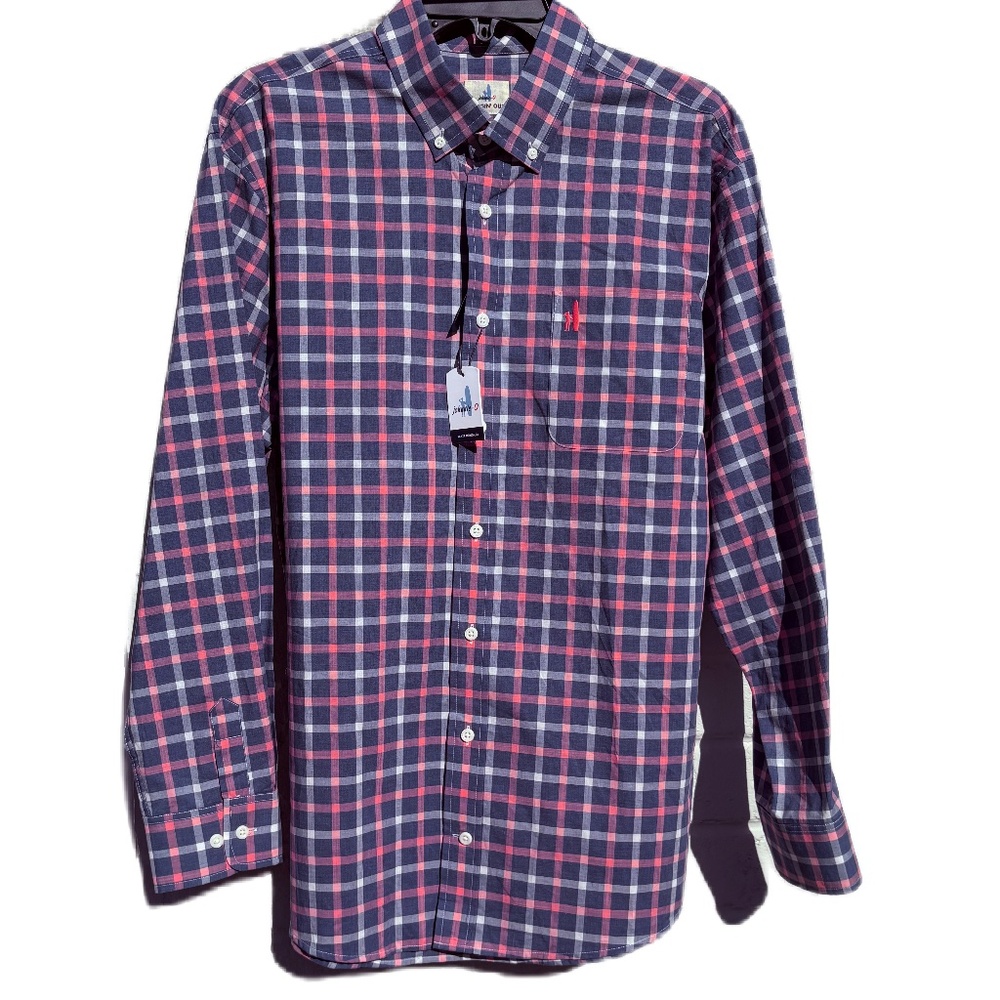 Johnnie-O Oscar Hangin Out button down shirt blue Large